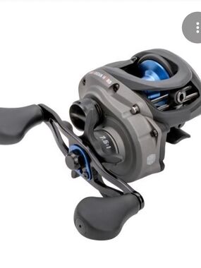 Lew's American Hero Baitcasting Reel in Gunmetal and Blue